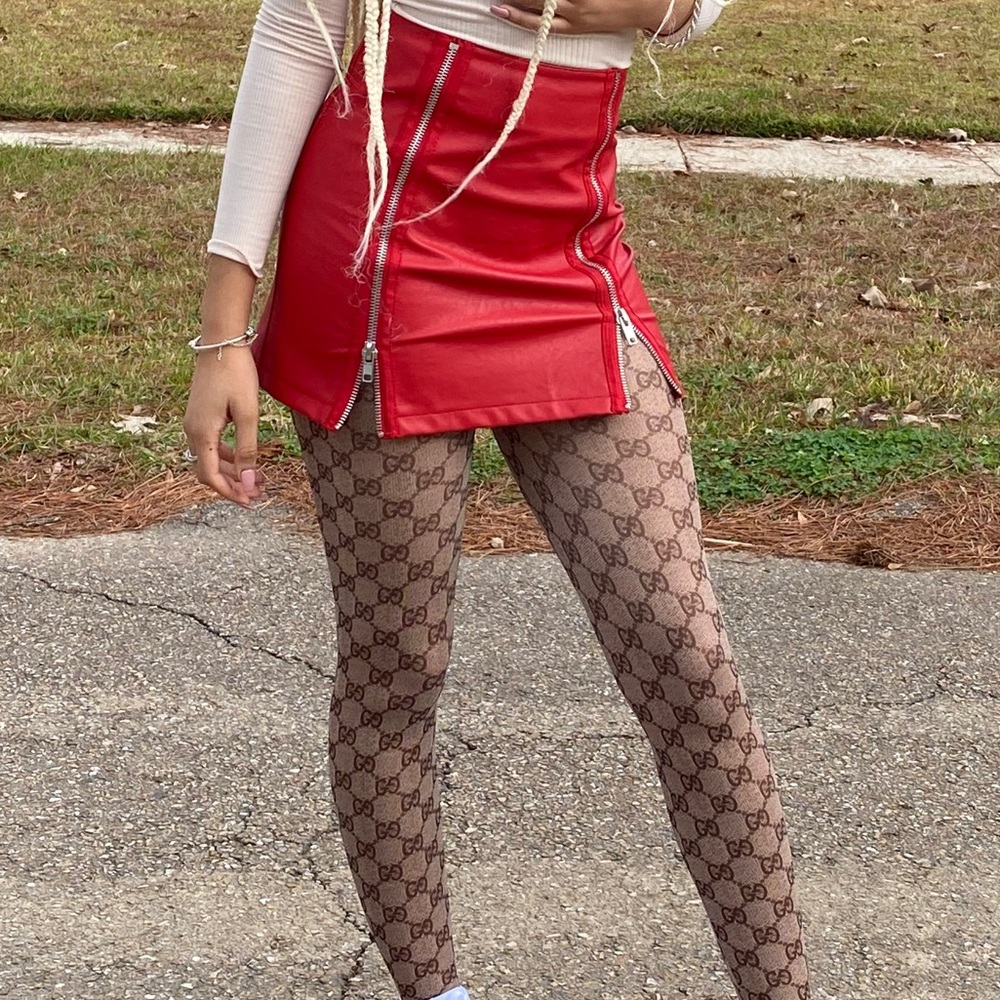 Leather skirt